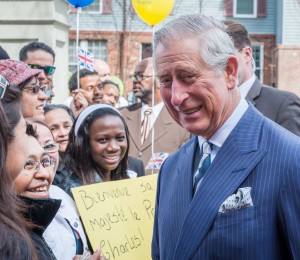 Prince Charles of Wales visits Carlos Rosario School
